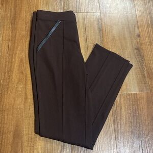 Rafaella dark chocolate brown dress pants size 4 NWT